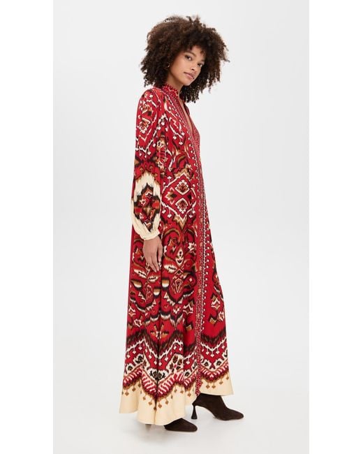 farm rio red pineapple dress Farm Rio Pineapple Love Cutwork Maxi Dress Orange/Pink Size S / AU 8