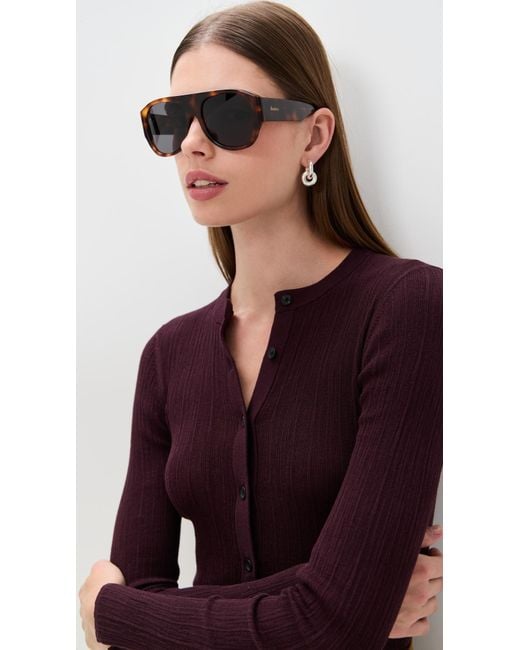 Illesteva Black Colorado Sunglasses