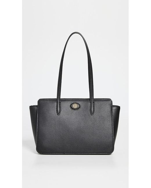 Tory Burch Robinson Small Tote Bag in French Gray