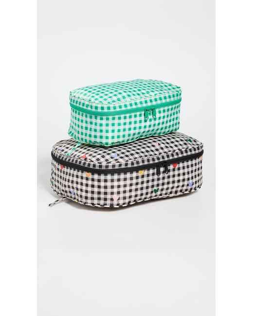 Baggu Green Packing Cube Set