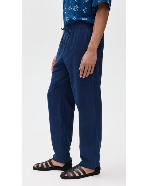 Kardo Blue Roy Khadi Pull On Pants for men