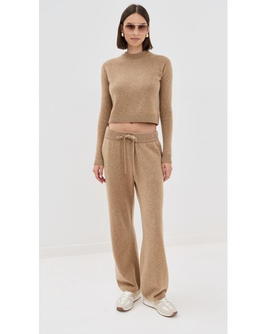 The Elder Statesman Brown Simple Cashmere Crew Sweater