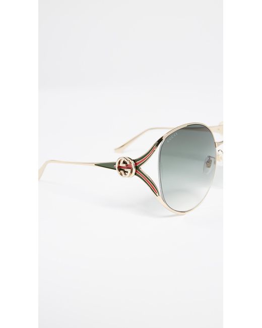 gucci urban folk oval sunglasses