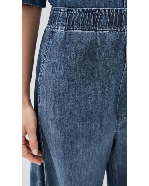 Tibi Blue Summer Denim Winslow Pants