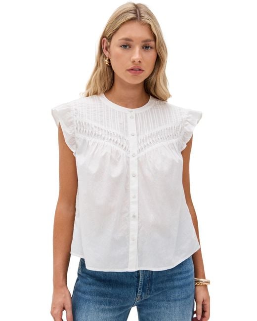 PAIGE White Levanto Blouse
