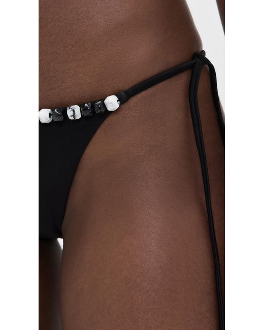 Sir Black Baci Beaded String Bikini Bottoms