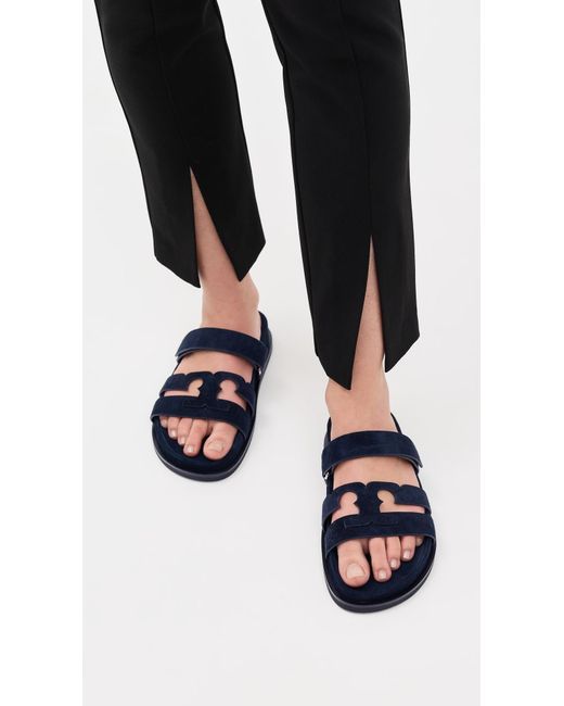 Tory Burch Blue Ines Sport Slides