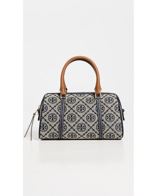 Tory Burch Black T Monogram Mini Barrel Bag