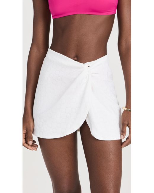 L*Space White Capri Skirt