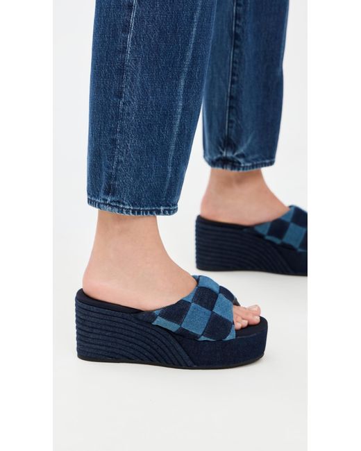Roam Blue Scoop Patch Wedges