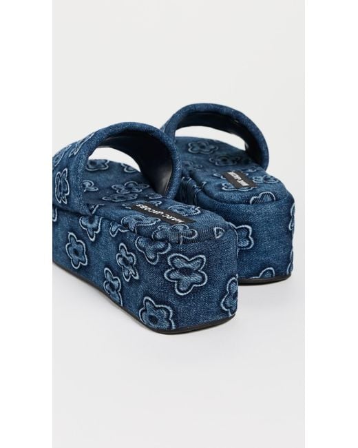 フラットシューズ The Platform Sandals - Marc Jacobs - Cotton - Blue Marc Jacobs The Platform Sandals in Blue | Lyst