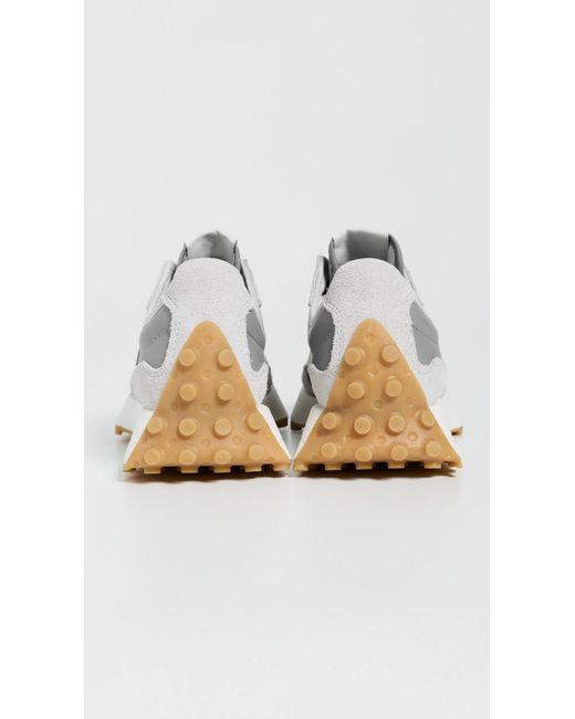 New Balance White 327 Sneakers