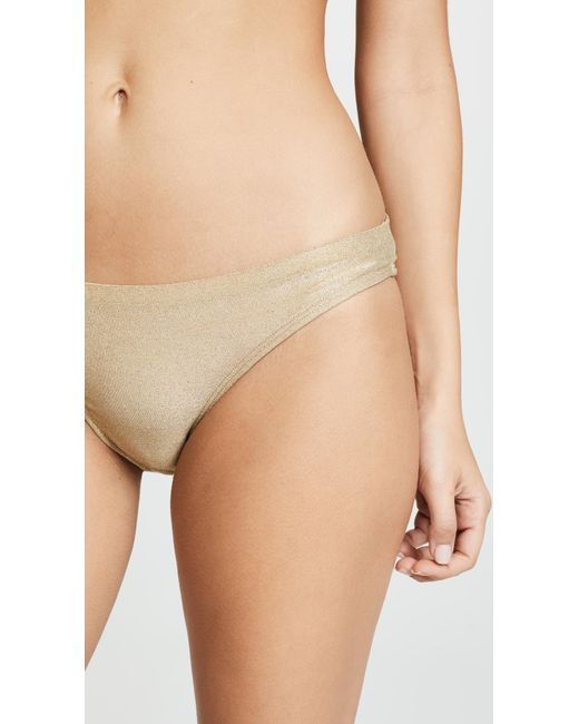 gold bathing suit bottoms