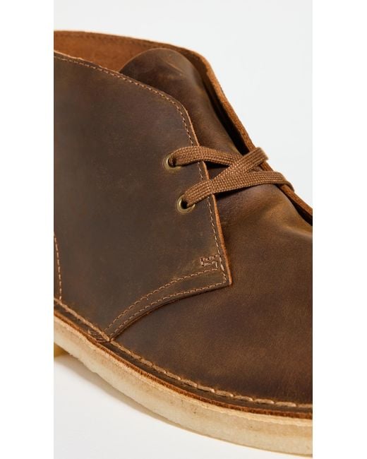 Clarks White Desert Boots for men