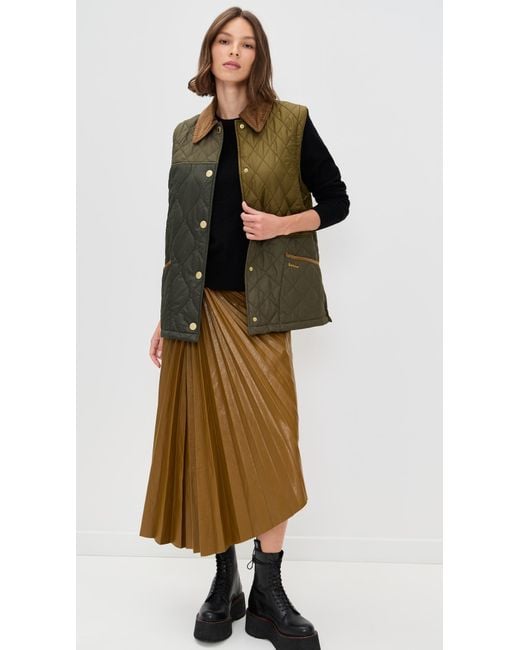 Barbour Green Lorrie Quilted Barn Jacket