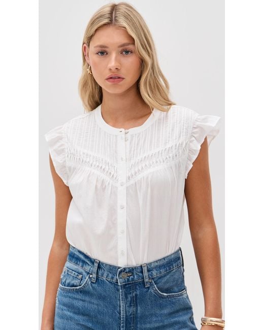 PAIGE White Levanto Blouse