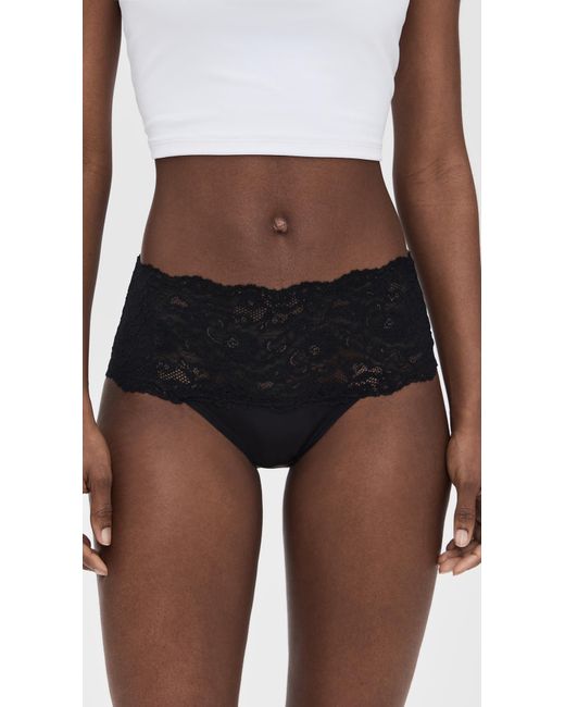 Hanky Panky Black Silky Skin High-Rise Panties