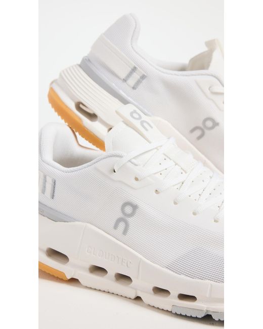 On Shoes White Cloudnova Form 2 Sneakers
