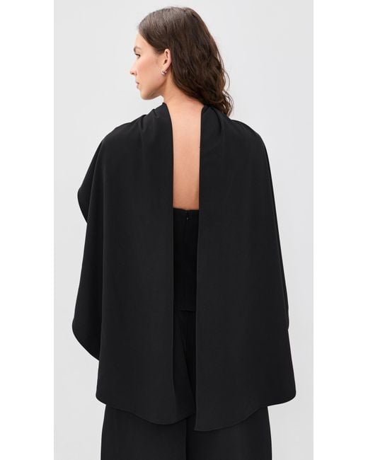 Line & Dot Black Scout Drape Top