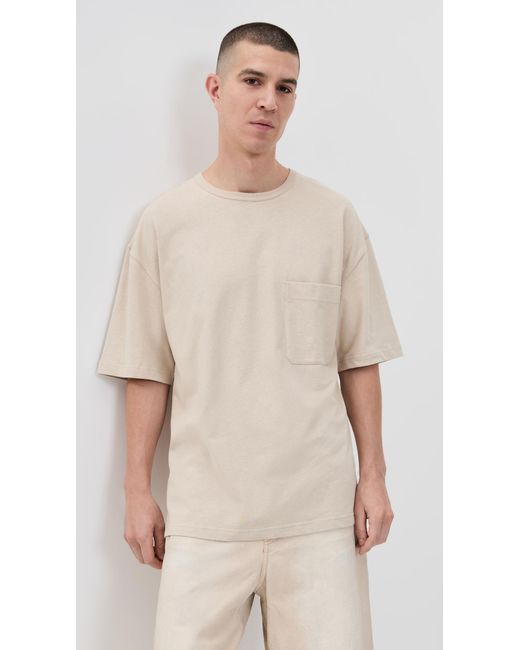 Lemaire Natural Boxy T-Shirt for men