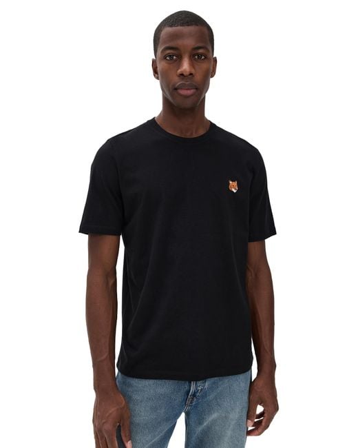 Maison Kitsuné Black Fox Head Patch Regular Tee for men