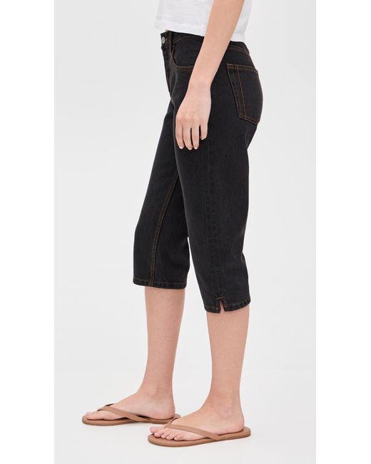 Still Here Black Capri Jeans