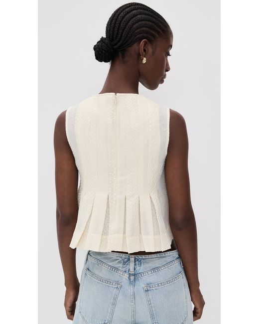 Sea Black Fayetta Embossed Tank Top