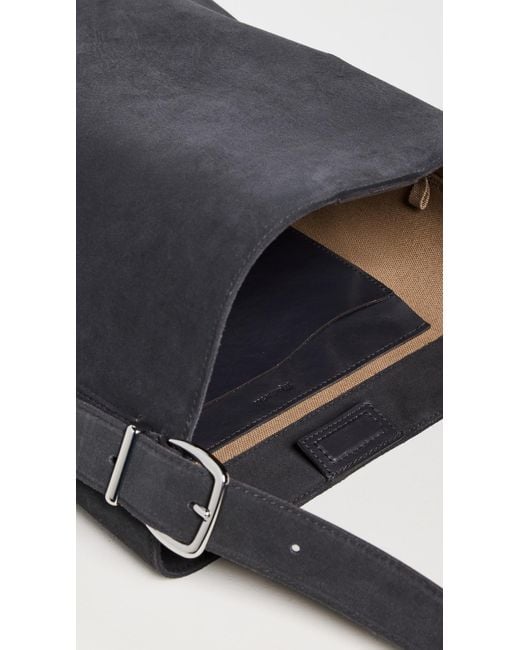 Madewell Black Essentials Bucket Tote Suede