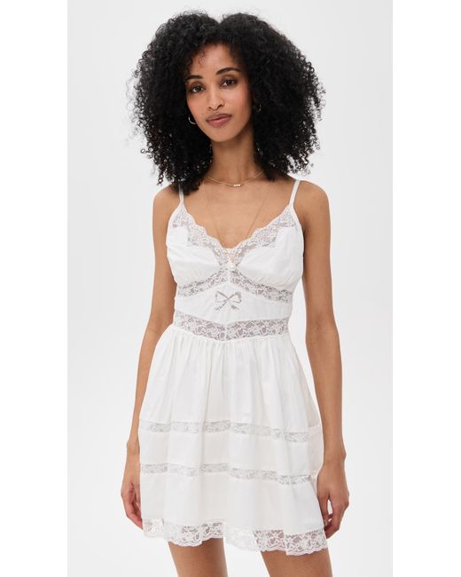 LoveShackFancy White Zima Dress