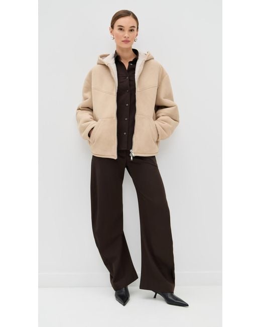 Halfboy Natural Hoodie Shearling Bomber