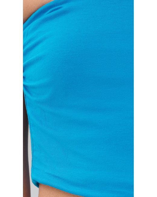 Ramy Brook Blue Solid Raya Top