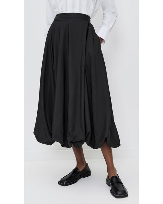 MEIMEIJ Black Poly Soft Bubble Skirt