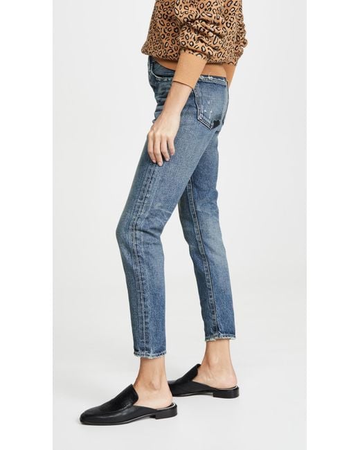 Moussy Blue Moskee Tapered-hi Jean