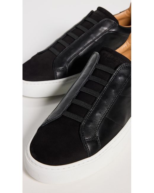 GREATS Royale 2.0 Leather Slip-On Sneakers in Black for Men  display picture 1
