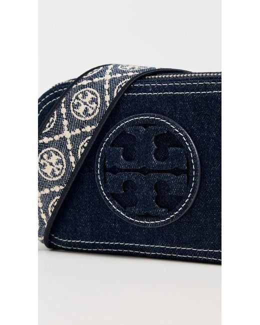 Tory Burch Blue Miller Denim Mini Crossbody Bag