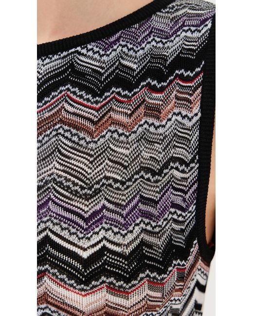 Missoni Multicolor Sleeveless Long Dress