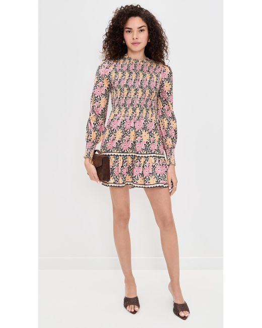 Saylor Multicolor Darla Floral Batik Mini Dress