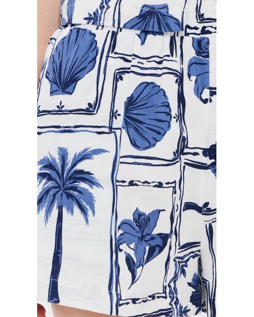 MINKPINK Blue Sylvie Elasticated Shorts