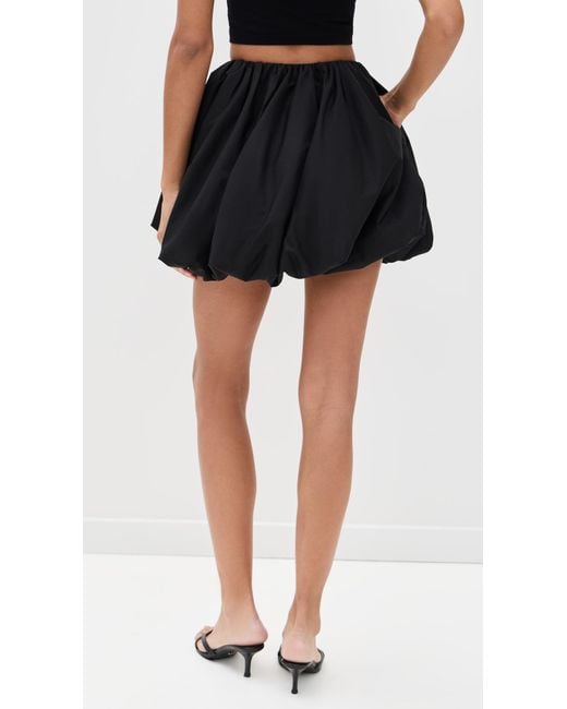 ROTATE BIRGER CHRISTENSEN Black Mini Balloon Skirt