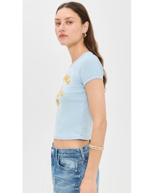 Mother White The Itty Bitty Ringer Tee