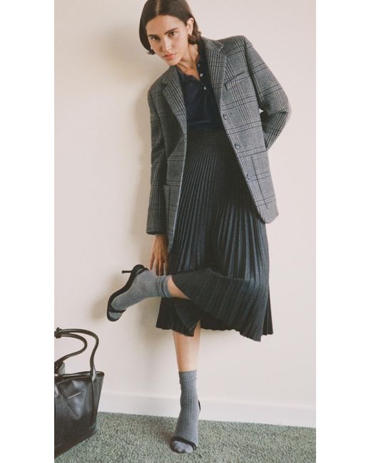 Stems Gray Cloud Cashmere Crew Socks