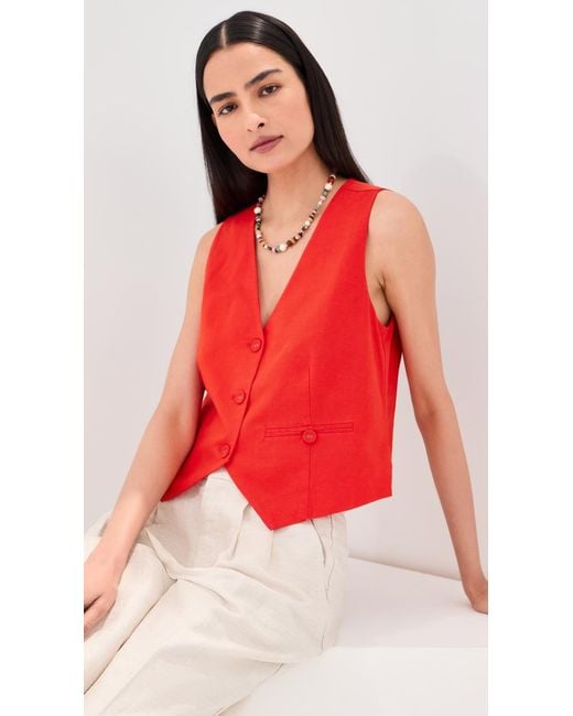 Le Bos Red Simone Vest