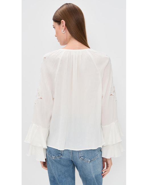 Ba&sh White Omar Blouse