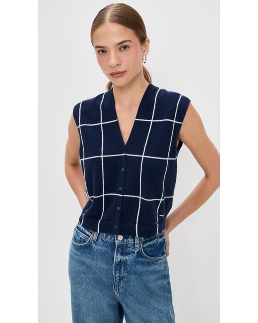 Jonathan Simkhai Blue Rozzi Vest