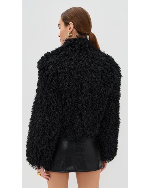 Apparis Black Ginette Shearling Jacket