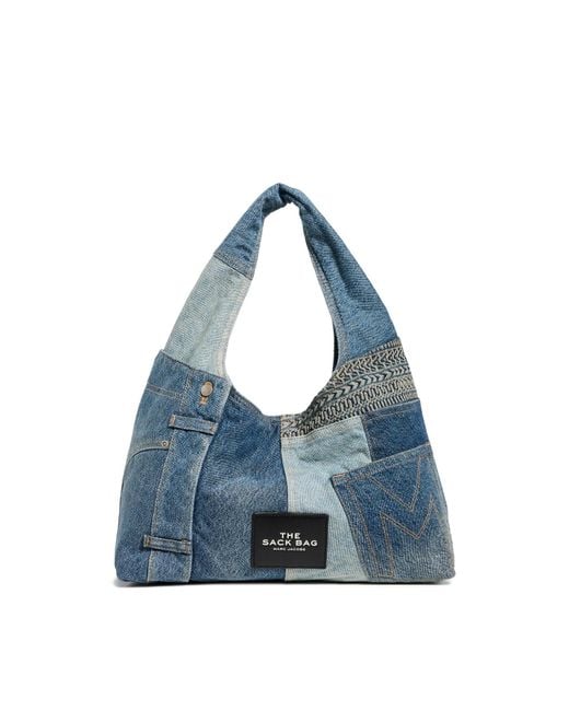 Marc Jacobs Blue The Deconstructed Denim Sack Bag