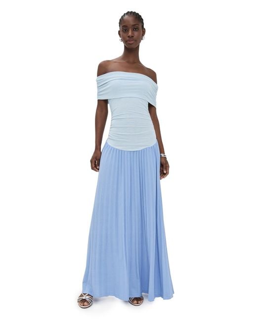 lioness blue dress LIONESS Field Of Dreams Maxi Dress Navy main image 1