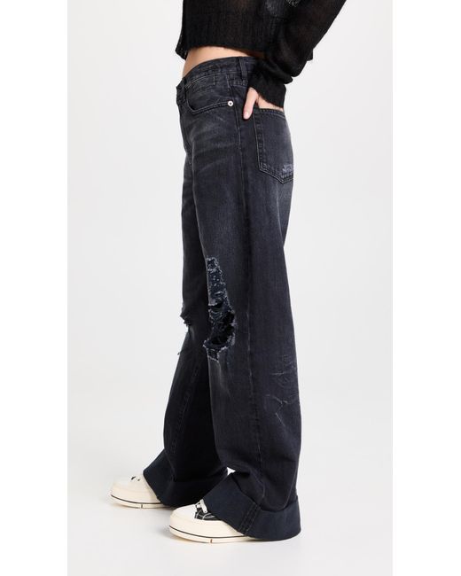 R13 Lisa Baggy Jeans in Black | Lyst