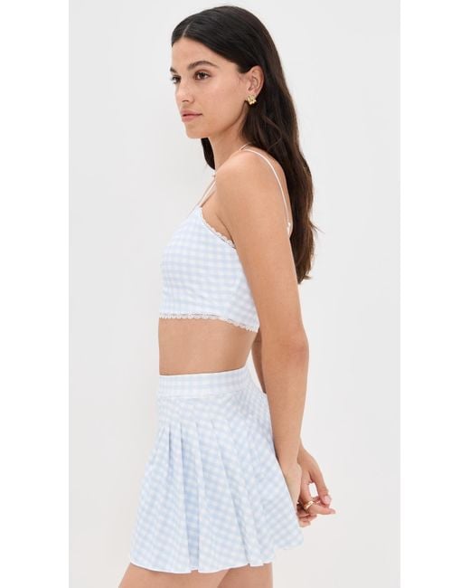 LoveShackFancy White Lenna Bra