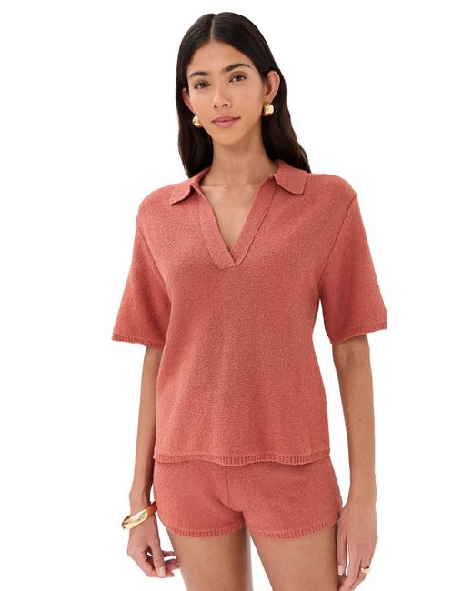 Le Bos Red Poolside Polo